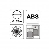TOP GARDEN 380945 Aspersor rotativ cu 3 brate 1/2” ABS, TopGarden 380945