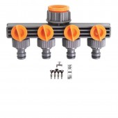 TOP GARDEN 380973 Conector furtun 4 cai cu stop TopGarden