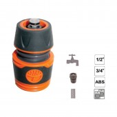 TOP GARDEN 380983 Conector furtun ABS 3/4 cu stop, TopGarden Premium 380983