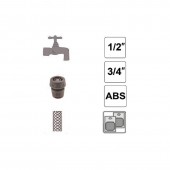 TOP GARDEN 380983 Conector furtun ABS 3/4 cu stop, TopGarden Premium 380983