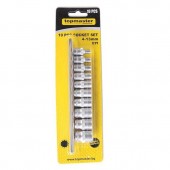 topmaster 331610 Set 10 chei tubulare Topmaster 331610, Crom Vanadiu, 1/4, 4-13 mm