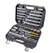 topmaster 339204 Trusa 82 tubulare Topmaster 339204, 1/4 si 1/2, Crom Vanadiu, antrenor clichet