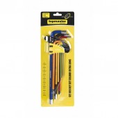 topmaster 390172 Set 9 chei imbus hexagonale, extra lungi, 1.5-10mm, color 