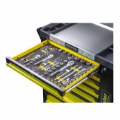 topmaster 455555 Dulap pentru scule Topmaster, 182 piese, 7 sertare, blat otel inoxidabil, maxim 550 kg