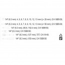 Trusa chei tubulare cu antrenor 4-13mm, 25mm, YT-1442