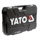 Trusa chei tubulare si biti, cu antrenor, Yato YT-38931, 173buc., Cr-V