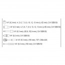 Trusa tubulare Yato YT-14451, 23 piese, 1/4, Cr-V