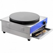 Vevor BJL1TFX3KW0000001V2 Masina profesionala pentru clatite, omleta, Vevor Crepe, putere 3000 W, diametru 400 mm, carcasa Inox, plita fonta