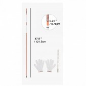 Vevor CDBG48YCCS504M8BHV0 Set 50 tarusi marcatori pentru sosea Vevor Reflectorizant, Inaltime 121.5 cm, fibra de sticla