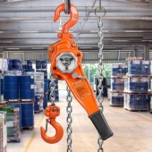 Vevor CGSBH112T10FTYOZ9V0 Palan manual cu parghie si lant Vevor 1500 kg, Clichet, Inaltime de ridicare 2.8 m, Forta tragere 240 N