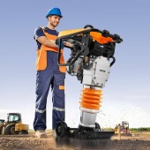 Vevor CJHDDH65HPOZQM1Q7V0 Mai compactor 6.5 CP, viteza 15 m/min, Forta de impact Forta de impact 1362 kg/mÂ², Motor benzina 4 timpi