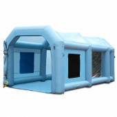 Vevor CQSPQFLSS2010Y97FV2 Cabina de vopsit, gonflabila, Vevor, 2 x suflante, 480 / 750W, dimensiune exterioara 6 x 3 x 2.5 m