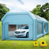 Vevor CQZPNJB8M220V3LOGV2 Cabina de vopsit, gonflabila, Vevor, 2 x suflante, 330/950W, dimensiune exterioara 8 x 4 x 3 m 