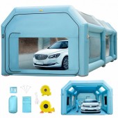 Vevor CQZPNJB8M220V3LOGV2 Cabina de vopsit, gonflabila, Vevor, 2 x suflante, 330/950W, dimensiune exterioara 8 x 4 x 3 m 