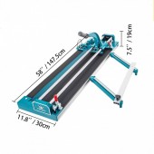 Vevor CZQGJ1200SDHWXJMJV0 Masina de taiat gresie Vevor Premium, lungime taiere 1200 mm, ghidaj laser, sina dubla, grosime 6-15 mm, suport cu rigla