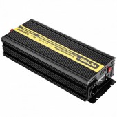Vevor CZXNBQ2.5KW12V2YJV9 Invertor cu unda sinusoidala pura 2500 W, 12VDC-230VAC, port USB, telecomanda cu afisaj LCD