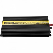 Vevor CZXNBQ2.5KW12V2YJV9 Invertor cu unda sinusoidala pura 2500 W, 12VDC-230VAC, port USB, telecomanda cu afisaj LCD