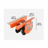 Vevor DDHLSDXC05T2B96BSV0 Carucior cu role pentru electropalan Vevor capacitate 500 kg, latime reglabila 60-120 mm
