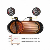 Vevor DGNH2400W220VI5LXV2 Grill electric 2 in 1 cu oala, Vevor 2200 W BBQ Teppanyaki cu control dublu al temperaturii, 67 x 28 x 17 cm