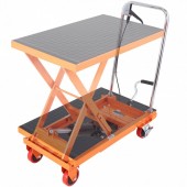 Vevor DJYYSJPTCCS4EL7SHV0 Carucior hidraulic cu platforma 700 x 450 mm, Vevor max 230 kg, Inaltime ridicare 220-720 mm
