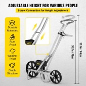 Vevor DLBZJHSCW6VPGDA4RV0 Semanatoare pentru gradina Vevor Aluminiu, 6 plantatoare, Inaltime reglabila