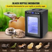 Vevor FHQ25LHSFYQ5-6D01V2 Incubator oua pentru reptile si pasari Vevor 25 l, alimentare 12 V DC sau 220 V AC