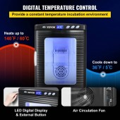 Vevor FHQ25LHSFYQ5-6D01V2 Incubator oua pentru reptile si pasari Vevor 25 l, alimentare 12 V DC sau 220 V AC