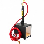 Vevor FXKFSDZYLDJQD5LH6V0 Forja cu un arzator pe gaz, Vevor Patrat 1350 gr C, dimensiune 250 x 180 x 235 mm