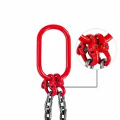 Vevor GLSJG80SZ10MMX1.5V0 Lant ridicare greutati cu 2 brate, Capacitate 4 tone, Lungime 1.5 m, G80 Mn
