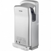 Vevor GSJLSGSPQSYS-U5PEV2 Uscator de maini vertical Vevor Profesional, Argintiu, 2000 W, 100 m/s, timp uscare 8-10 s, ABS, 290 x 220 x 685 mm