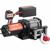 Vevor GSSJPGSSYCYCA925FV9 Troliu electric Vevor 12V, capacitate 1360 kg, Lungime cablu 12 m, Telecomanda, IP55