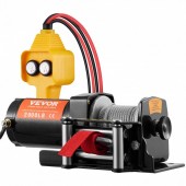 Vevor GSSJPGSSYCYCAO1ATV9 Troliu electric Vevor 12V, capacitate 908 kg, Lungime cablu 12 m, Telecomanda cu fir, IP55, pentru barci, ATV, Remorci