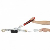 Vevor GSSJXQ4T13YCXN5I5V0 Troliu cu cablu si 3 carlige, capacitate 4 tone, lungime cablu 3 m, Clichet