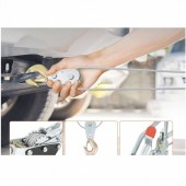 Vevor GSSJXQ4T13YCXN5I5V0 Troliu cu cablu si 3 carlige, capacitate 4 tone, lungime cablu 3 m, Clichet