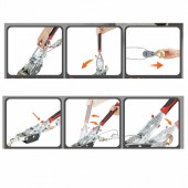 Vevor GSSJXQ4T13YCXN5I5V0 Troliu cu cablu si 3 carlige, capacitate 4 tone, lungime cablu 3 m, Clichet