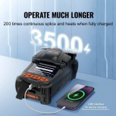 Vevor GXRJJXXDZ6MC0WBPGV2 Aparat de lipit fibra optica Vevor 6 motoare, Ecran LCD 4 inch, stocare imagini, pentru SM, MM, DS, NZDS, UI, BUI, EDF