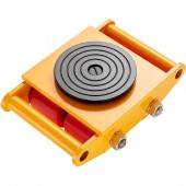 Vevor GYXTKHSG16TPU4PRFV0 Transportor pivotant Dolly, capacitate 6 Tone, rotatie 360 grade, Otel, roti poliuretan