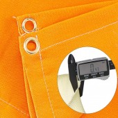 Vevor HT8X10JS000000001V0 Perdea sudura impotriva scanteilor Vevor 305x305 cm, fibra de sticla, fara cadru, portocalie, inele de agatare