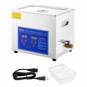 Vevor JPS-40ACSBQXJ0001V2 Masina de curatat cu ultrasunete Vevor 10 l, 40 kHz, 240 W, Inox