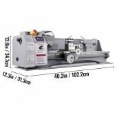 Vevor JSMNCC220X750-001V Mini strung pentru metal Vevor 1100 W, Distanta dintre centre 750 mm, 50-2250 rpm