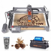 Vevor KZXS10W4140CMBA57V2 Masina de gravat cu laser Vevor 10 W, Rola rotativa la puncte comprimate, 400x400 mm