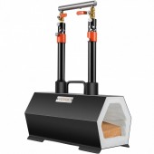 Vevor LBXDZLGFBLY20S95ZV0 Forja cu doua arzatoare pe gaz, Vevor Hexagon 1427 gr C, dimensiune 400 x 215 x 190 mm