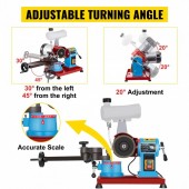 Vevor MDQYJPSDMCJ000001V2 Masina de ascutit discuri pentru fierastrau circular Vevor 75-700 mm, 2850 rpm, putere 370 W
