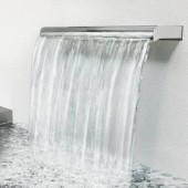 Vevor PQSBJPSSQ3209FAMUV0 Cascada dreptunghiulara pentru piscina, Inox, Latime lama apa 30 cm, dimensiune 30 x 26 x 8 cm