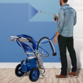 Vevor PTJOC1500W64L8L1TV2 Pompa de vopsit pentru suprafete mari Vevor Airless, putere 1500 W, 4 l/min, 250 Bar, lungime furtun 15 m