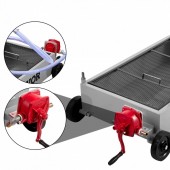 Vevor QCPYP15JLSYYLBYC1V0 Recuperator ulei cu pompa manuala Vevor, capacitate 57 l, dimensiune tava 123 x 55 x 27 cm, maner pliabil, 4 roti