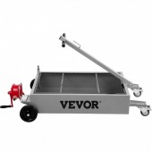 Vevor QCPYP15JLSYYLBYC1V0 Recuperator ulei cu pompa manuala Vevor, capacitate 57 l, dimensiune tava 123 x 55 x 27 cm, maner pliabil, 4 roti