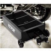 Vevor QCPYP25JLDDYLBYC1V0 Recuperator ulei cu pompa electrica Vevor, capacitate 95 l, dimensiune tava 120 x 62.5 x 34 cm, pliabil, 4 roti