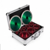 Vevor QGJJGSKKQ10JT2JP1V0 Set 8 carote diamantate pentru gresie Vevor M14, diametre 20/25/32/35/40/50/60/68 mm, 2 x discuri