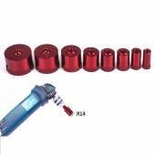 Vevor QGJJGSKKQ10JT2JP1V0 Set 8 carote diamantate pentru gresie Vevor M14, diametre 20/25/32/35/40/50/60/68 mm, 2 x discuri